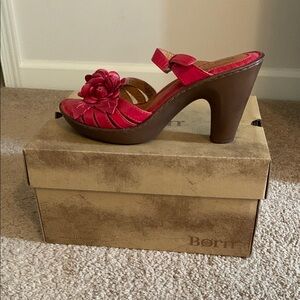 Women's Pink Heeled Sandals